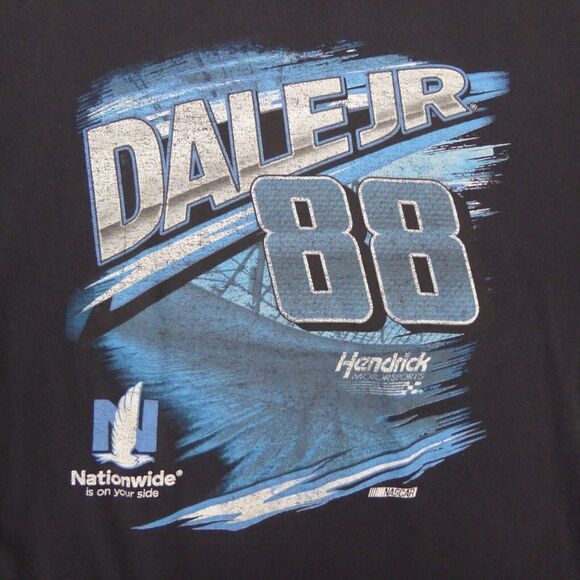 Dale Earnhardt Jr. Shirt Mens 2XL XXL Black Chase Nationwide NASCAR Double Sided - Picture 8 of 9